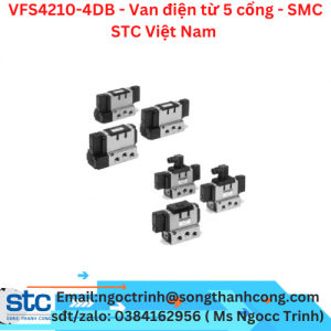 VFS4210-4DB - Van điện từ 5 cổng - SMC STC Việt Nam 