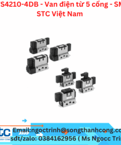 VFS4210-4DB - Van điện từ 5 cổng - SMC STC Việt Nam 