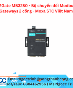 MGate MB3280 - Bộ chuyển đổi Modbus Gateways 2 cổng - Moxa STC Việt Nam 