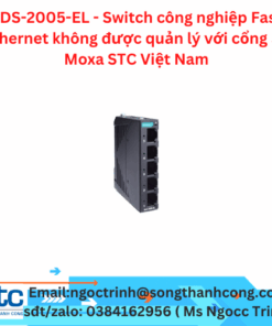 EDS-2005-EL - Switch công nghiệp Fast Ethernet không được quản lý với cổng 5 - Moxa STC Việt Nam