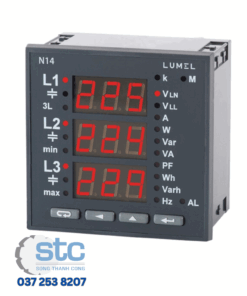 N14 Đồng hồ đo mạng điện 3 pha 3-phase power network meter Lumel Việt Nam