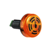 450.300.55 Đèn LED tích hợp còi buzzer lắp âm âm liên tục 24VDC màu vàng WERMA