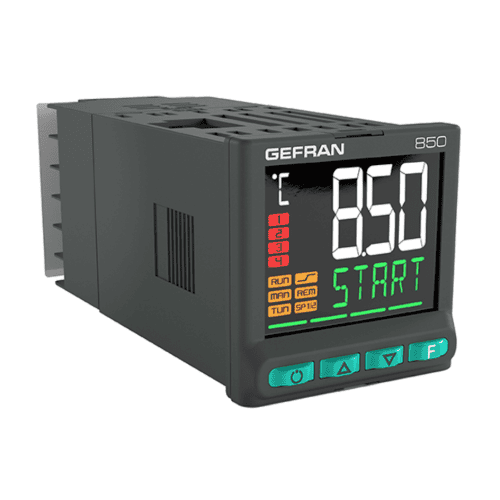 850-R-RR0-1-0-00-3-M0-00-0-00 Bộ điều khiển PID hai vòng kích thước một phần mười sáu DIN Gefran