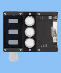 MGB2-I-BR-U-XA9S0-LY-R 165702 Mô-đun nối tiếp MGB2-I-BR... (3 nút bấm, thanh gập bên phải Euchner