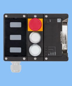 MGB2-I-BR-U-XB2S0-LB-R 158398 Mô-đun nối tiếp MGB2-I-BR... (2 nút bấm, dừng khẩn cấp, côn trục bên phải Euchner
