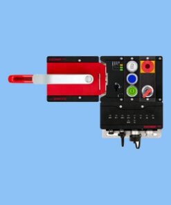 MGB2-L1HEB-PN-U-S4-CA-L 174452 Set nút bấm MGB2-L1...-PN (3 nút bấm, dừng khẩn cấp, công tắc xoay cần chìa, nguyên lý dòng kín, bản lề cửa bên trái Euchner