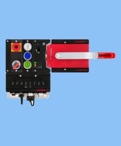 MGB2-L1HEB-PN-U-S4-CA-R 174451 Set nút bấm MGB2-L1...-PN (3 nút bấm, dừng khẩn cấp, công tắc xoay cần chìa, nguyên lý dòng kín, bản lề cửa bên phải Euchner