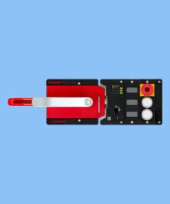 MGB2-L2HE-MLI-U-DA-L 165570 Set khóa MGB2-L2... (2 nút bấm, dừng khẩn cấp, nguyên lý dòng điện mở mạch, bản lề cửa bên trái Euchner