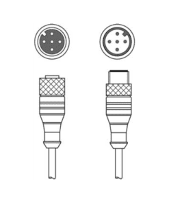CB-M12-2000-5GF/GM Cáp nối M12 5 chân dài 2 m Leuze
