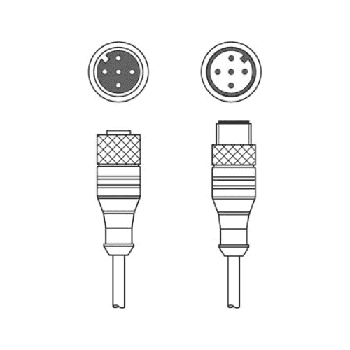 CB-M12-2000-5GF/GM Cáp nối M12 5 chân dài 2 m Leuze