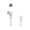 KD U-M8-4W-V1-020 Cáp kết nối M8 góc 4 chân dài 2 m Leuze