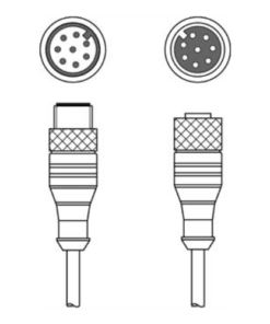 KDS S-M12-8A-M12-8A-P1-003 Cáp nối M12 8 chân dài 0-3 m Leuze