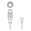 KS ET-M12-4A-P7-020 Cáp Ethernet M12 D-code dài 2 m Leuze