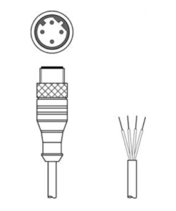 KS ET-M12-4A-P7-020 Cáp Ethernet M12 D-code dài 2 m Leuze