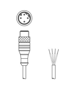 KS ET-M12-4A-P7-050 Cáp Ethernet M12 D-code dài 5 m Leuze