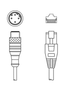 KSS ET-M12-4A-RJ45-A-P7-150 Cáp Ethernet M12 sang RJ45 dài 15 m Leuze