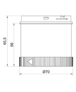 644.210.75 Phần tử đèn LED nhấp nháy 24VAC/DC màu xanh lá WERMA