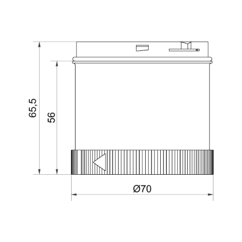 644.210.75 Phần tử đèn LED nhấp nháy 24VAC/DC màu xanh lá WERMA