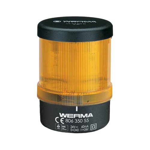 829.310.55 Đèn báo LED quay lắp đế 24VDC màu vàng WERMA Vietnam