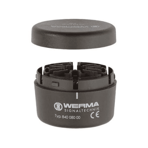 840.080.00 Phần tử đấu nối lắp ống 12-230VAC/DC màu đen WERMA Vietnam