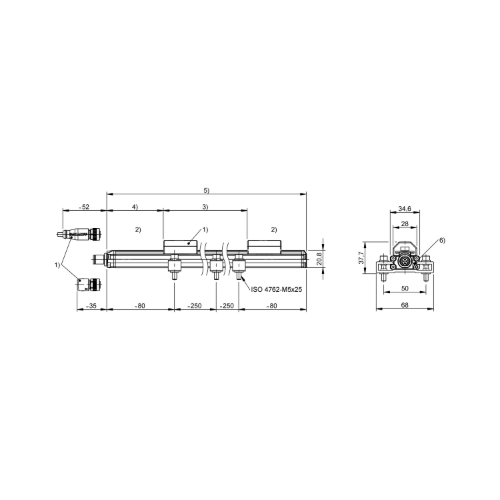 BTL PF1400-1300-C15AE0A0-000S15 Cảm biến vị trí Balluff