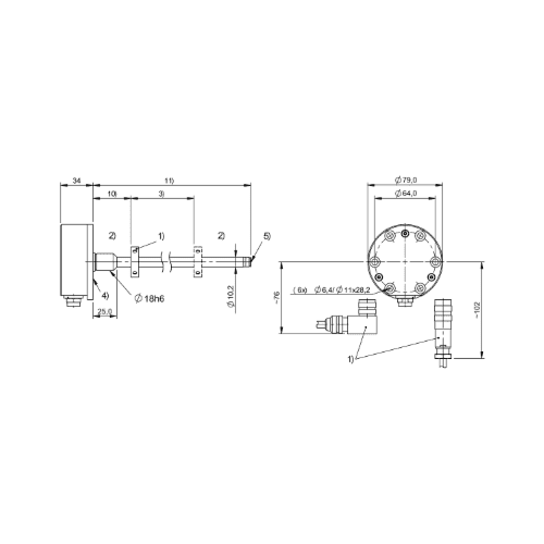 BTL7-E500-M0050-B-S115 Cảm biến vị trí Balluff