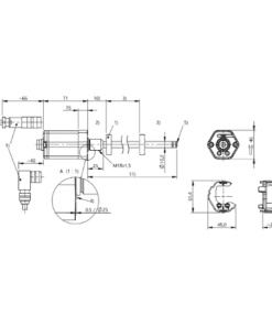 BTL7-E501-M0140-B-S32 Cảm biến vị trí tuyến tính từ giảo- hành trình 140 mm Balluff