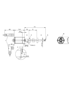 BTL7-S510B-M0750-B-S32 Cảm biến vị trí tuyến tính từ giảo Balluff