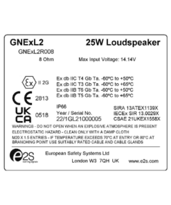 GNExL1FV100AB1A1R Đèn cảnh báo chống cháy nổ GNEx E2S