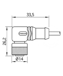 KST5A-10/M12 Cáp kết nối cảm biến M12 Microsonic