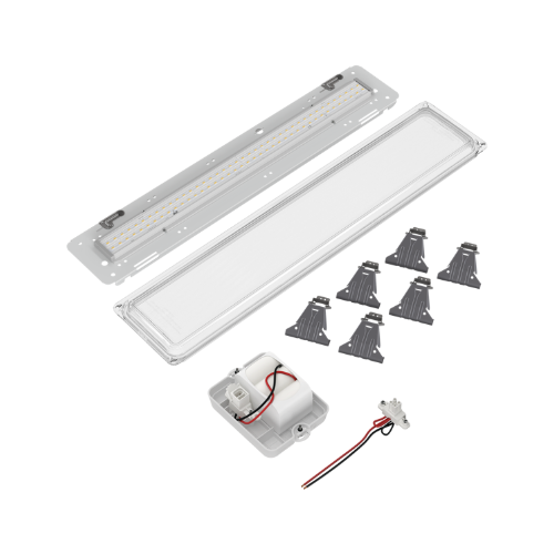 MAX KIT-1200 G2 5000 HF EB3/S 840 FR/PC Bộ đèn LED công nghiệp IP66/67 kèm pin chiếu sáng sự cố 3 giờ Glamox